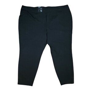 INC International Concepts Pants Womens Plus Size 28WP Black‎ Pull On Skinny